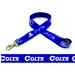 3/4" Silkscreened Flat Lanyard 